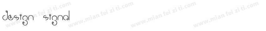 design signal字体转换